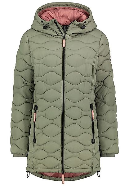 SUBLEVEL Steppjacke Damen Mantel mit Kapuze Parka lange Winter Jacke günstig online kaufen