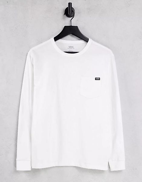 Vans – OTW – T-Shirt in Weiß mit Brusttasche günstig online kaufen