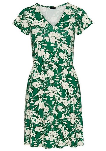 Laura Scott Shirtkleid, mit Flügelärmeln, V-Ausschnitt & elastischem Bund - günstig online kaufen