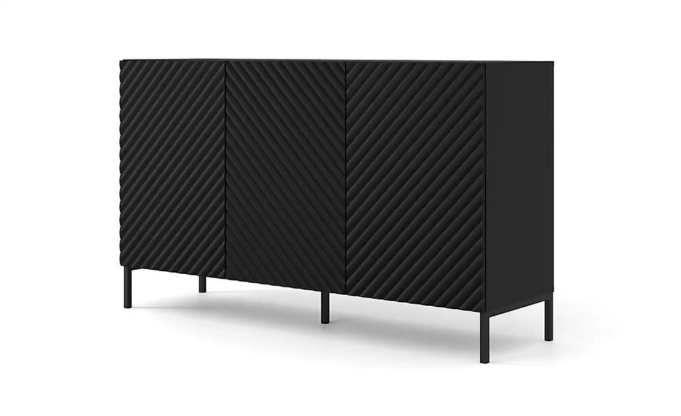 Sideboard   ¦ schwarz ¦ Maße (cm): B: 150 H: 87 Kommoden & Sideboards > Sid günstig online kaufen