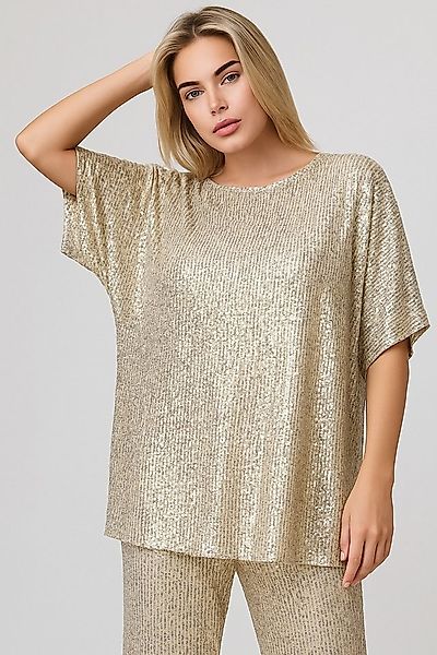 Worldclassca Paillettenshirt Worldclassca Paillettenshirt Oversize Bluse mi günstig online kaufen