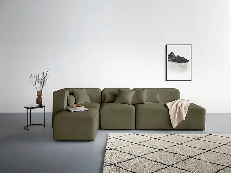 Home affaire Ecksofa "Sundstrup L-Form" Modulserie, individuelle Zusammenst günstig online kaufen