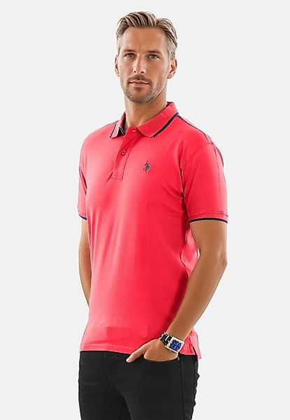 U.S. Polo Assn. Poloshirt mit Flachstrick-Kragen günstig online kaufen
