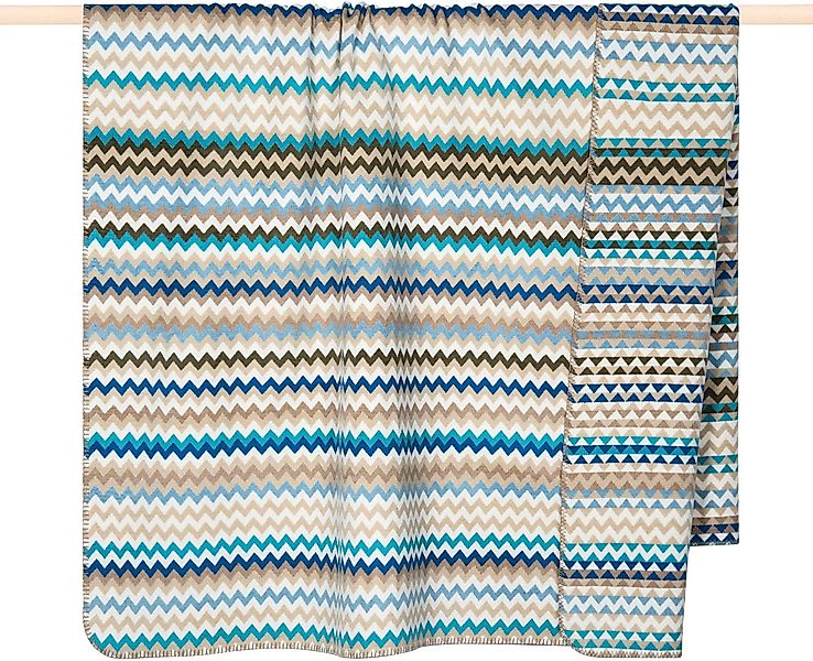 Wohndecke CELIN, PAD, Made in Europe, Wendefunktion, gestreift, mit Fransen günstig online kaufen