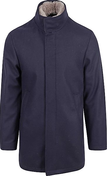 Suitable Hirsch Mantel Wool Blend Navy - Größe 48 günstig online kaufen