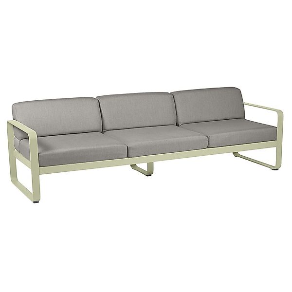 Bellevie 3-Sitzer Lounge-Sofa 65 Lindgrün B8 Taupegrau günstig online kaufen