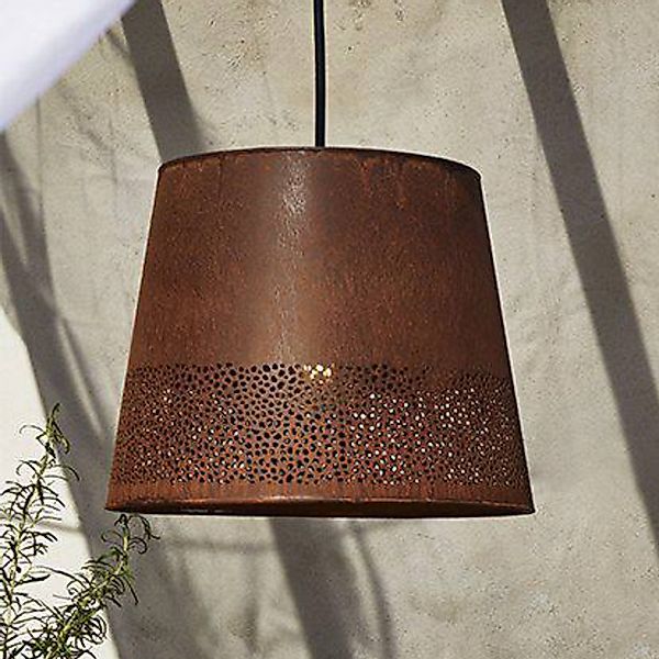 PR Home Hängelampe Corta, rostfarben, Stecker, Ø 38 cm, E27 günstig online kaufen