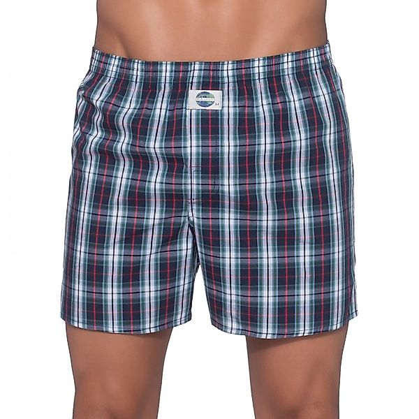 D.E.A.L International Boxershorts mit Karomuster Grün und Blau günstig online kaufen