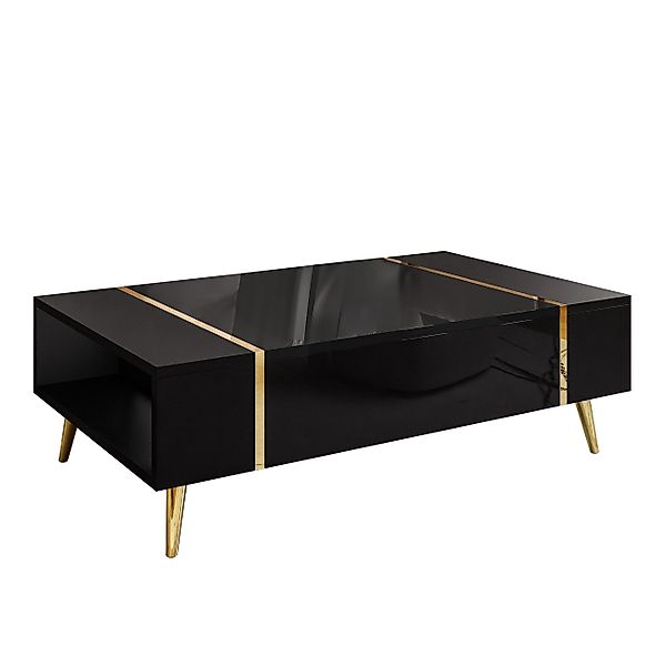 Lookway Couchtisch ONYX auf goldenen Beinen günstig online kaufen