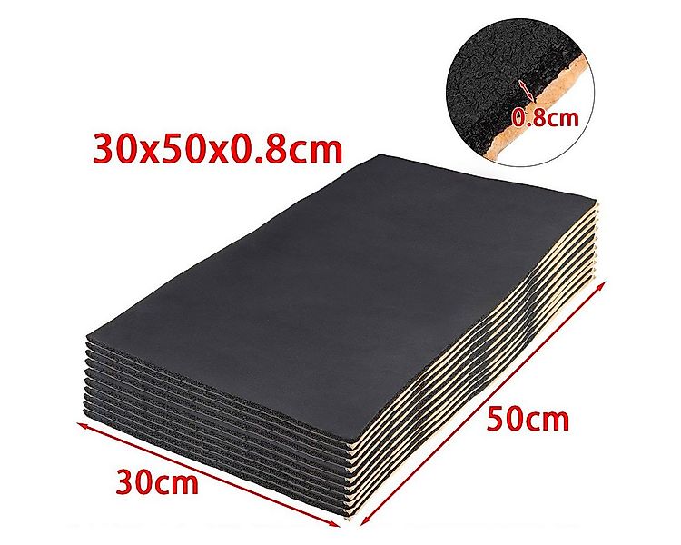 Insma Dämmplatte, (9-St), Auto Dämmmatte Selbstklebend Schalldämmung 50x30x günstig online kaufen
