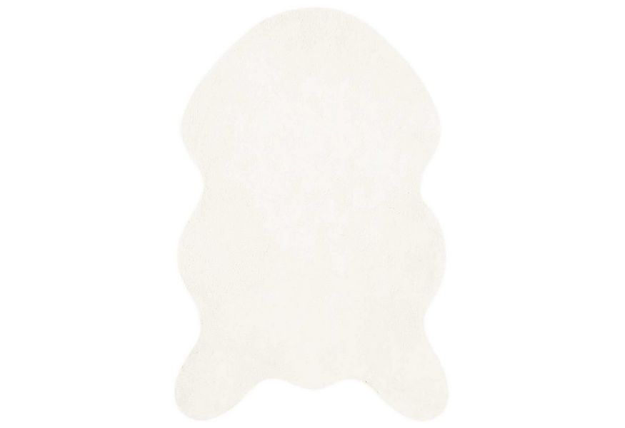 vidaXL Teppich Kunstfell Hasen Teppich Olite Creme 50 x 80 cm Polyester, Re günstig online kaufen