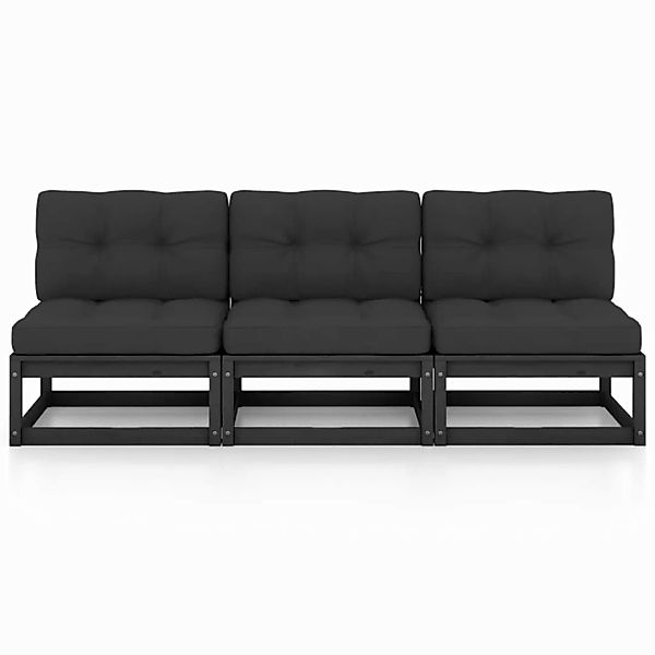 3-sitzer-sofa Mit Kissen Kiefer Massivholz günstig online kaufen
