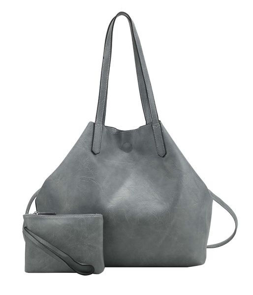 ITALYSHOP24 Schultertasche Damen Tasche SET 2in1 günstig online kaufen