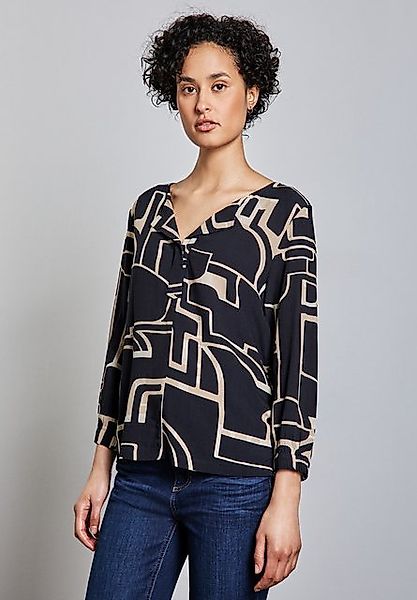 STREET ONE 3/4-Arm-Shirt mit grafischem Muster günstig online kaufen