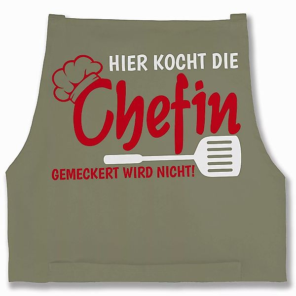 Shirtracer Kochschürze Hier kocht die Chefin günstig online kaufen