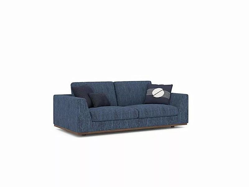 JVmoebel 2-Sitzer Wohnzimmer Blau Zweisitzer Sofa Couch Modern Design Texti günstig online kaufen