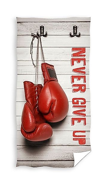 Carbotex Strandtuch Box Sport Boxhandschuhe Badetuch günstig online kaufen