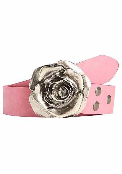 Rettungsring Gürtel Ledergürtel mit austauschbarer Schließe "Rose" günstig online kaufen