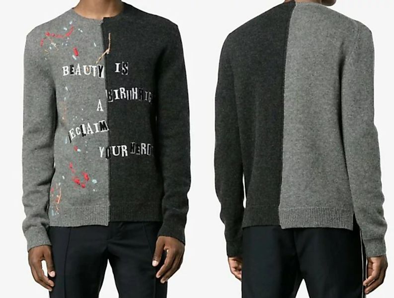 Valentino Sweatshirt Valentino X Jamie Reid Cashmere Jumper Knitwear Strick günstig online kaufen