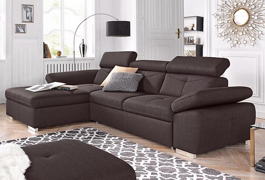 exxpo - sofa fashion Ecksofa "Spring, super bequem und komfortabel mit Armt günstig online kaufen