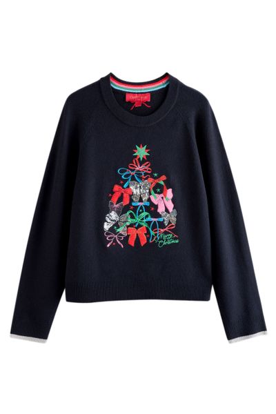 Next Strickpullover Langärmeliger Weihnachtspullover (1-tlg) günstig online kaufen