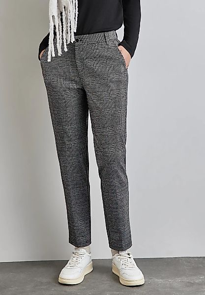 STREET ONE Chinohose, mit Karo Muster günstig online kaufen