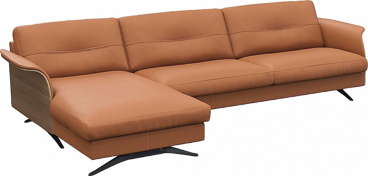 FLEXLUX Ecksofa "Glow, super bequem durch hochwertigem Sitzaufbau mit Feder günstig online kaufen