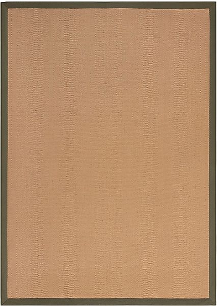 FLAIR RUGS Teppich »Kira mit Fischgrätmuster, aus Jute« rechteckig 3 mm Höh günstig online kaufen