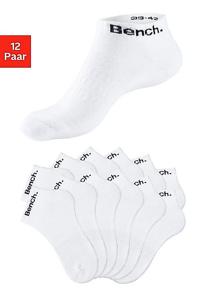Bench. Sportsocken (Packung, 12-Paar) Tennis Kurzsocken mit Halbfußfrottee günstig online kaufen