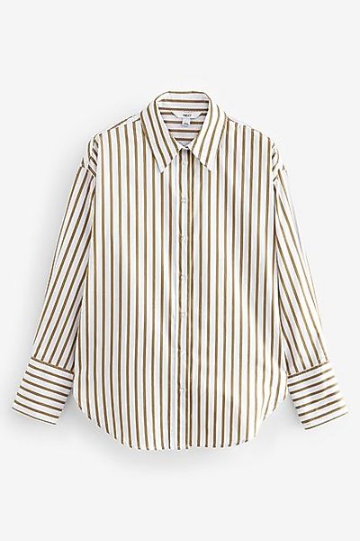 Next Langarmbluse Oversized Fit Bluse, Kurzgröße günstig online kaufen