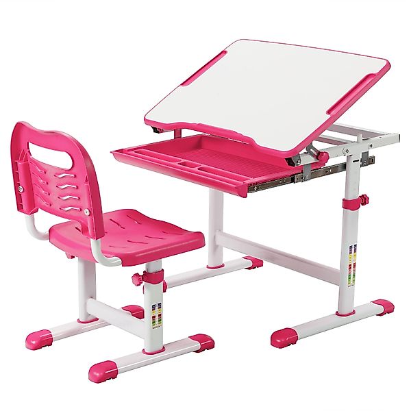 KOMFOTTEU Schreibtisch mit Stuhl (Set), höhenverstellbare günstig online kaufen