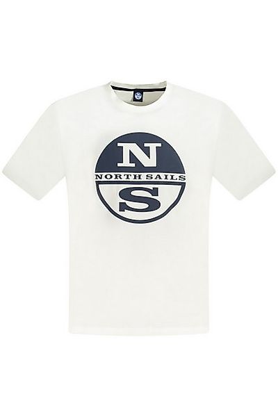 North Sails T-Shirt Weißes kurzärmliges Herren T-Shirt mit Print und günstig online kaufen