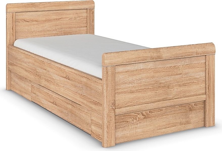 rauch Stauraumbett »Bett Einzelbett Stollenbett Bettkästen EVELYN«, in Komf günstig online kaufen