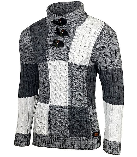 Baxboy Strickpullover Baxboy Herren Grobstrick Pullover günstig online kaufen