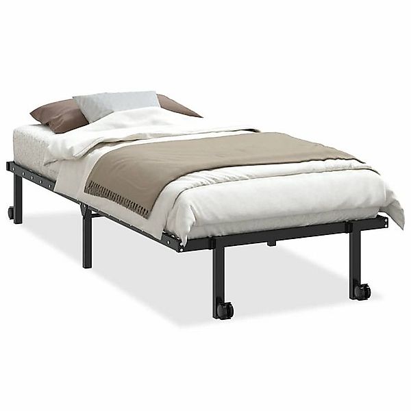 vidaXL Bettgestell Bettgestell ohne Matratze Klappbar Schwarz 90x190 cm Sta günstig online kaufen