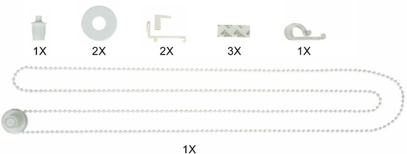 my home Sichtschutzzüge Ersatzteil-Set »Montagezubehör-Set für Doppelrollos günstig online kaufen