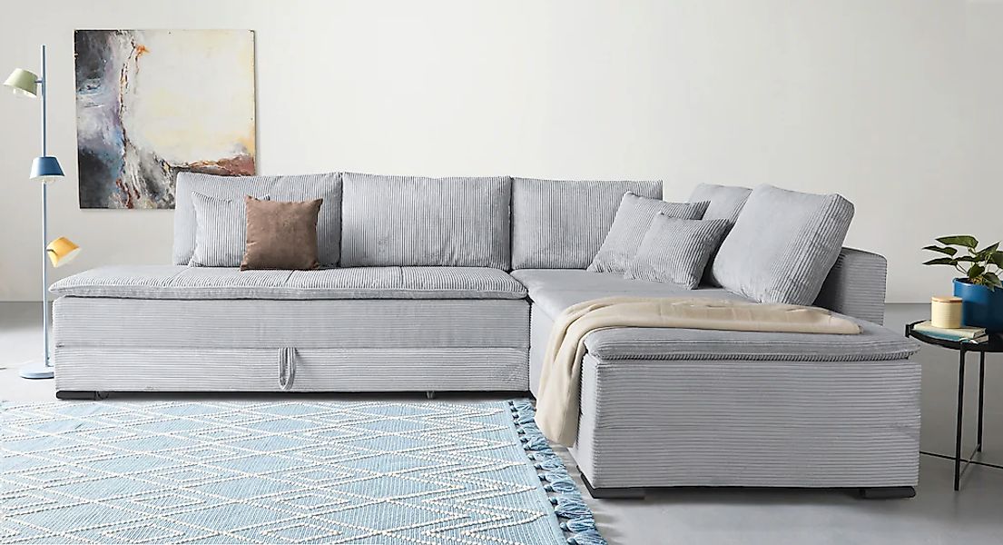 INOSIGN Ecksofa "Night & Day L-Form mit Dauer-Schlaffunktion, Cord-Bezug" i günstig online kaufen