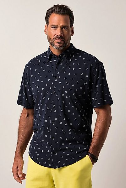 JP1880 Kurzarmhemd JP1880 Piqué-Hemd Halbarm Buttondown-Kragen günstig online kaufen
