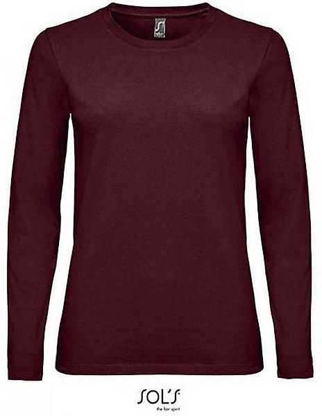 SOLS Rundhalsshirt Damen Long-Sleeve T-Shirt Imperial günstig online kaufen