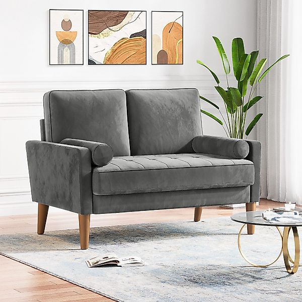 ToteBox 2-Sitzer 121CM Kleine Samt Sofa günstig online kaufen