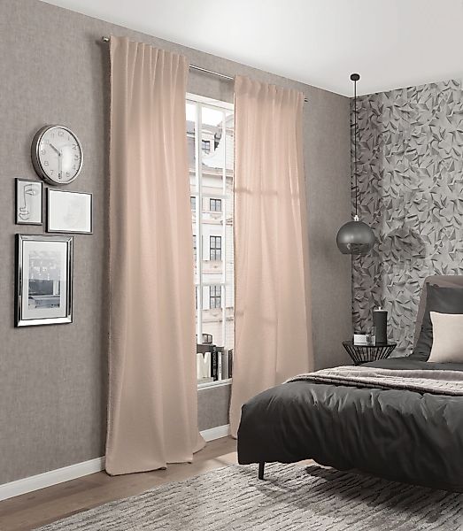 HOME WOHNIDEEN Vorhang "TEDDY" Multifunktionsband 1 Stk. tlg. Kombibandscha günstig online kaufen