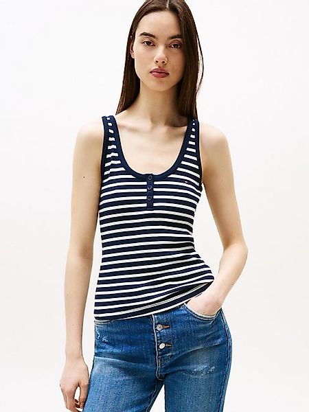 Tommy Jeans T-Shirt TJW SLIM HENLEY WAFFLE TANK günstig online kaufen