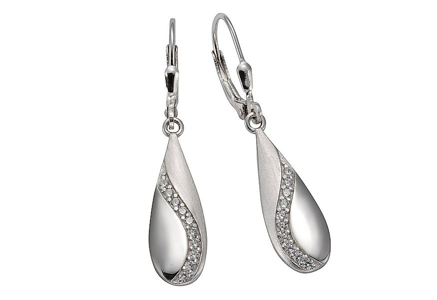 Vivance Paar Ohrhänger 925 Silber rhodiniert Zirkonia weiß günstig online kaufen