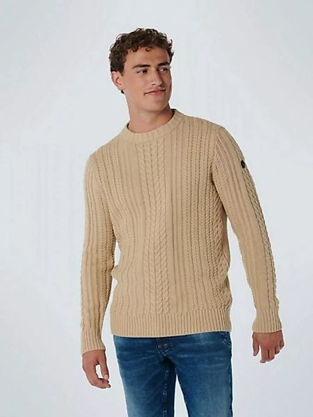 NO EXCESS Strickpullover Pullover Crewneck Cable Knit With Wool (1-tlg) günstig online kaufen