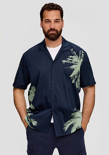 s.Oliver Kurzarmhemd Hemd Hemd aus Viskosemix günstig online kaufen