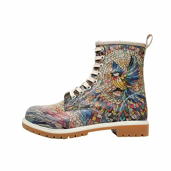 DOGO Schnürboots "Long Boots Schnürstiefel Mosaical Damen Stiefeletten, Lon günstig online kaufen