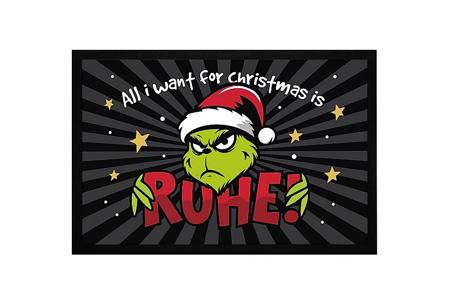 MoonWorks Fußmatte Fußmatte Weihnachten Grinch Ruhe Anti Weihnachtsdeko Wei günstig online kaufen