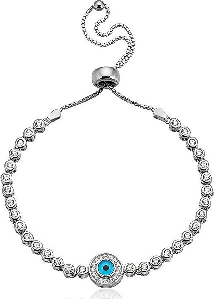 Karisma Silberarmband Damen Silber 925 Nazar Auge 32 Zirkonia Steine Länge günstig online kaufen