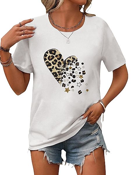 PYL Kurzarmshirt Damen Sommer Casual Bequemes günstig online kaufen