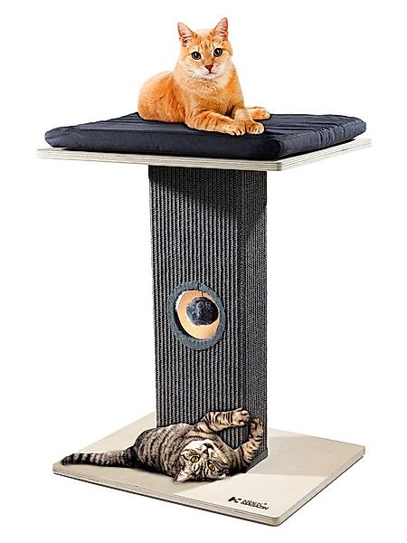 Kraus-Magazin Kratzbaum aus Birkenholz, große Liegefläche, rutschfestes Lei günstig online kaufen